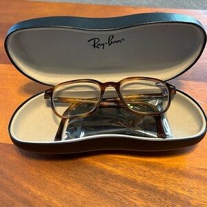 Ray-ban eye glasses tortoise brown rb 5393 Leonard 244 size 47 17 145 like new
